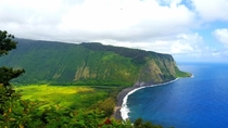 Took this amazing photo of Waipio Valley on one of my treks through Hawaii 