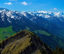 Top of Stanserhorn mountain in Switzerland OC