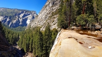Top of Vernal Falls - Yosemite National Park  California 