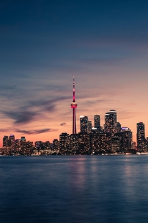 Toronto at sunset