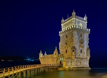Torre de Belem Francisco de Arruda in Lisbon Portugal 