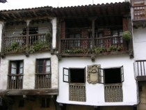 Traditional houses Santillana del Mar Cantabria Spain 