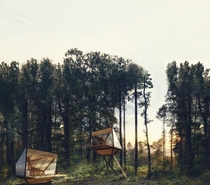 Tree House rendering for a competition OC - Designed by Luigi Finca Finkarch and Maurizio Zichi