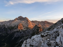 Triglav highest mountain in Slovenia 