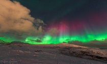Troms Norway Aurora Borealis photographed by Lena Pettersen 