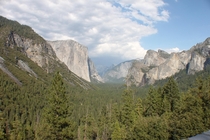 Tunnel View of Yosemite National Park California USA 