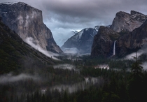 Tunnel View on a Storm Day 
