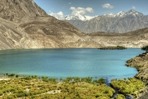 Turquoise blue water in Satpara Lake Pakistan  by Saqib Zulfiqar