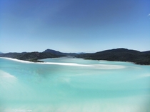 Turquoise waters of Hill Inlet in the Whitsunday Islands Queensland Australia 