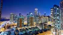 Twilight in Chicago 