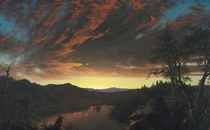 Twilight in the Wilderness by Frederic Edwin Church 