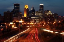 Twin Cities MN at night 