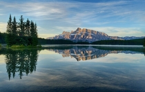 Two Jack Lake and Mount Rundle AB Canada  by Jeff Clow