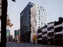 Two juxtaposed office buildings in Seoul South Korea