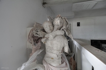 Two Years Ago Today We Discovered the Abandoned Artist Mansion The Basement Had a Studio Filled with Plaster Sculptures Including This One Done by Lea Vivot a World Famous Sculptor 