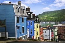 Typical maritime Canadian houses in St Johns Newfoundland