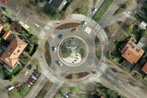 Typical roundabout in The Netherlands 