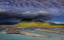 Under cover Markarfljt River Rangarvallasysla Iceland By Andrew Turner 