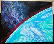Under The Milky Way Acrylic Painting