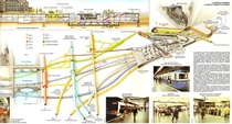 Underground map of Chtelet - Les Halles Paris central transit hub with  rail lines and more than  million commuters per year It also includes an underground shopping center with  shops a swimming pool a cinema with  screens a parkour room and a network of