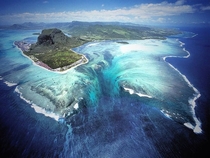 Underwater Waterfall in Mauritius