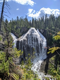 Union Falls in Yellowstone National Park 