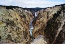 Upper Falls and the Grand Canyon of the Yellowstone Yellowstone National Park WY 