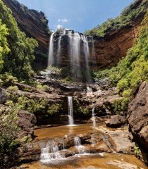 Upper Wentworth Falls in NSW Australia 