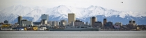 USS Anchorage in front of Anchorage Alaska 
