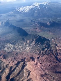 Utah from the plane specially flying out of Moab 