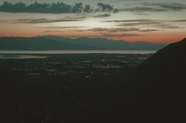 Utah Lake after sunset 