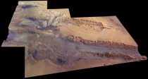 Valles Marineris on Mars as taken from ESAs Mars Express 