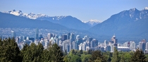 Vancouver British Columbia from Queen Elizabeth Park 