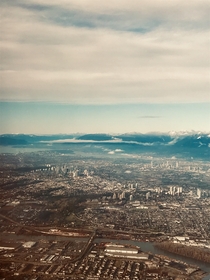 Vancouver from a plane