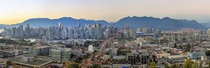 Vancouver from the roof of City Hall on  