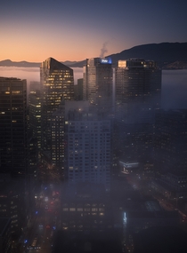 Vancouver in the fog 