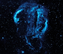 Veil Nebula Processed as Blue taken by NASA Absolutely stunning