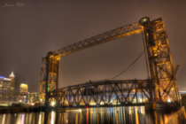 Vertical-Lift Train Bridge in Cleveland 