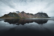Vestrahorn Reflection Iceland 