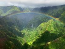 Via helicopter in Kauai  x