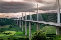 Viaduc de Millau France - m long m tall  By Stephane Graiche  x-post rFrancePics