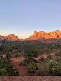 View from Bell Rock in Sedona AZ 