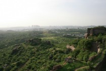 View from Golkonda Fort  Hyderabad India 