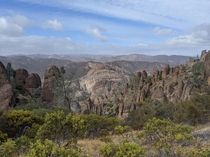View from High Peaks in Pinnacles National Park CA 