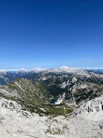 View from Krn m in Slovenian Alps 