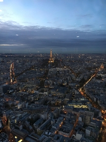 View from Montparnasse Tower in Paris