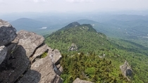 View from part of our Hike on Grandfather Mountain NC this Sunday If you think this looks wild imagine what we thought after dropping acid before the hike Unforgettable  OC