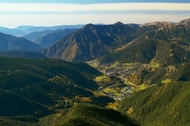 View from Pic de Casamanya Andorra 