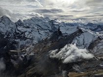 View from Schilthorn - Bernese Oberland Switzerland 