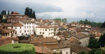 View from the Duomo Barga Italy 